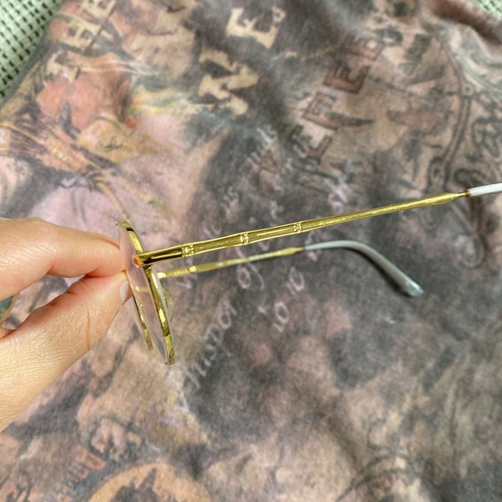Vintage Gucci Gold Round Glasses - Picture 6 of 8